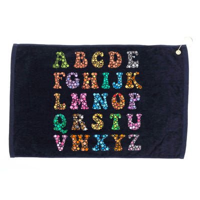 Happy Dot Day International Dot Day Polka Dot Alphabet Grommeted Golf Towel