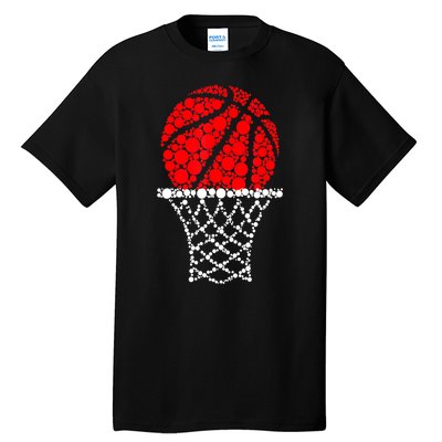 Happy Dot Day Basketball Dots Gift For Player Tall T-Shirt