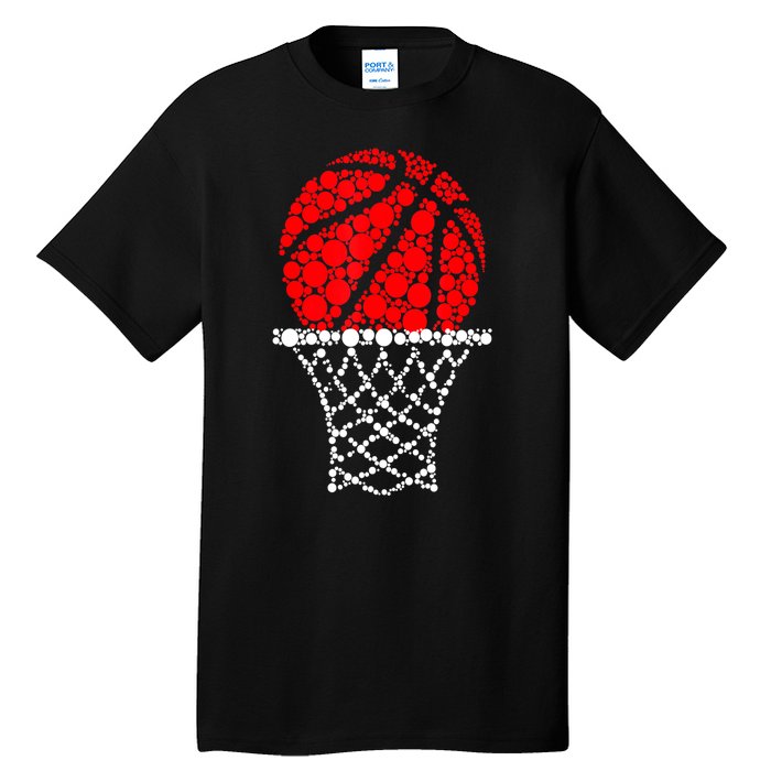 Happy Dot Day Basketball Dots Gift For Player Tall T-Shirt