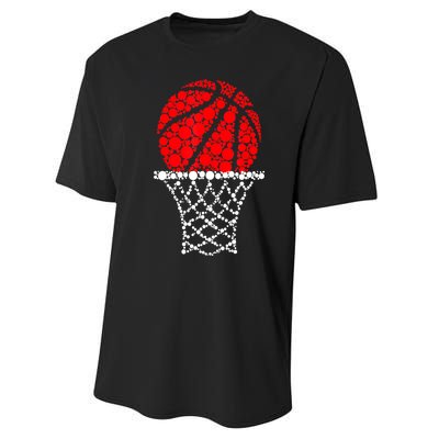 Happy Dot Day Basketball Dots Gift For Player Performance Sprint T-Shirt