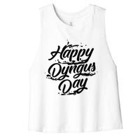 Happy Dyngus Day  Cute Ukraine Festival Funny Poland Gift Women's Racerback Cropped Tank