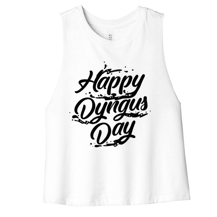 Happy Dyngus Day  Cute Ukraine Festival Funny Poland Gift Women's Racerback Cropped Tank