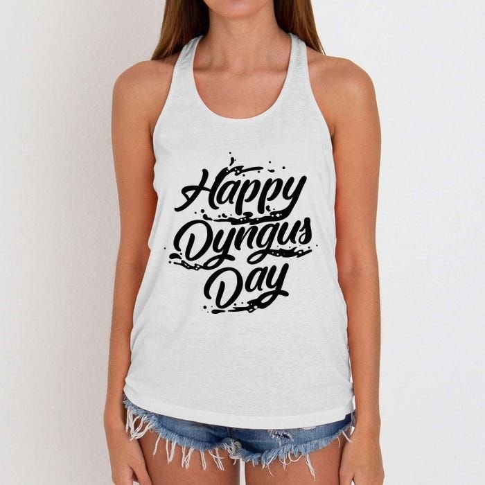 Happy Dyngus Day  Cute Ukraine Festival Funny Poland Gift Women's Knotted Racerback Tank