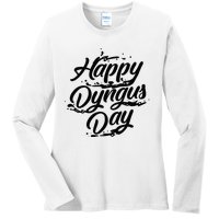 Happy Dyngus Day  Cute Ukraine Festival Funny Poland Gift Ladies Long Sleeve Shirt