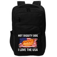 Hot Diggity Dog I Love Usa Funny Impact Tech Backpack