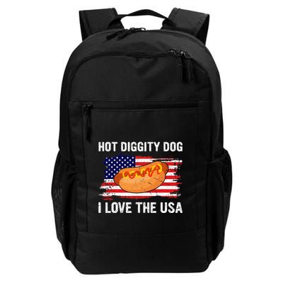 Hot Diggity Dog I Love Usa Funny Backpack