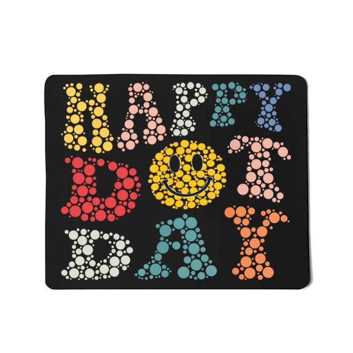 Happy Dot Day Shirts For Teacher Smile Face Mousepad