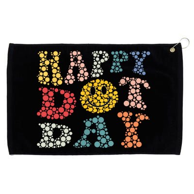 Happy Dot Day Shirts For Teacher Smile Face Grommeted Golf Towel