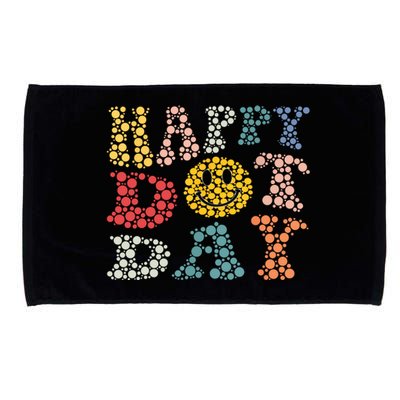 Happy Dot Day Shirts For Teacher Smile Face Microfiber Hand Towel