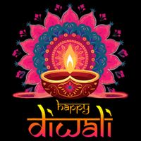 Happy Diwali Deepavali Hindu Indian Festival Of Lights Cooling Performance Crew T-Shirt