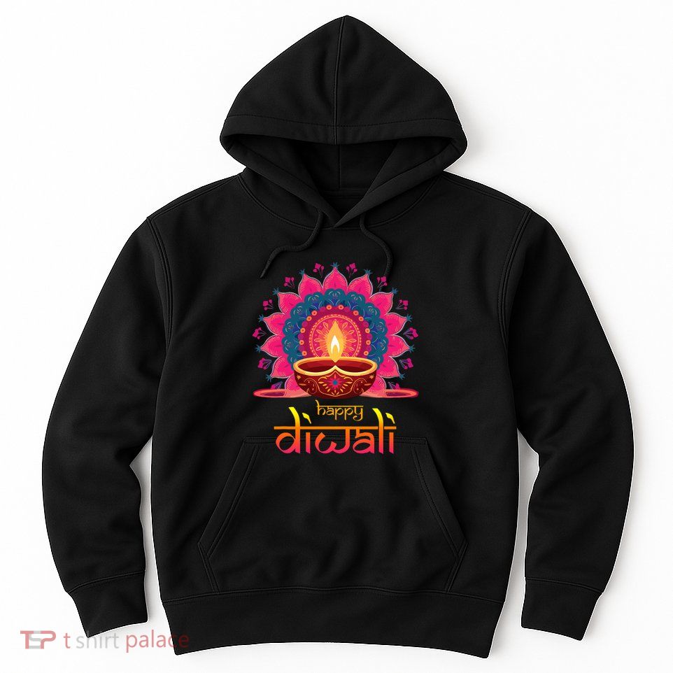Happy Diwali Deepavali Hindu Indian Festival Of Lights Hoodie