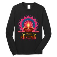 Happy Diwali Deepavali Hindu Indian Festival Of Lights Long Sleeve Shirt