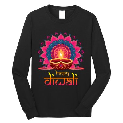 Happy Diwali Deepavali Hindu Indian Festival Of Lights Long Sleeve Shirt