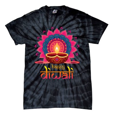 Happy Diwali Deepavali Hindu Indian Festival Of Lights Tie-Dye T-Shirt