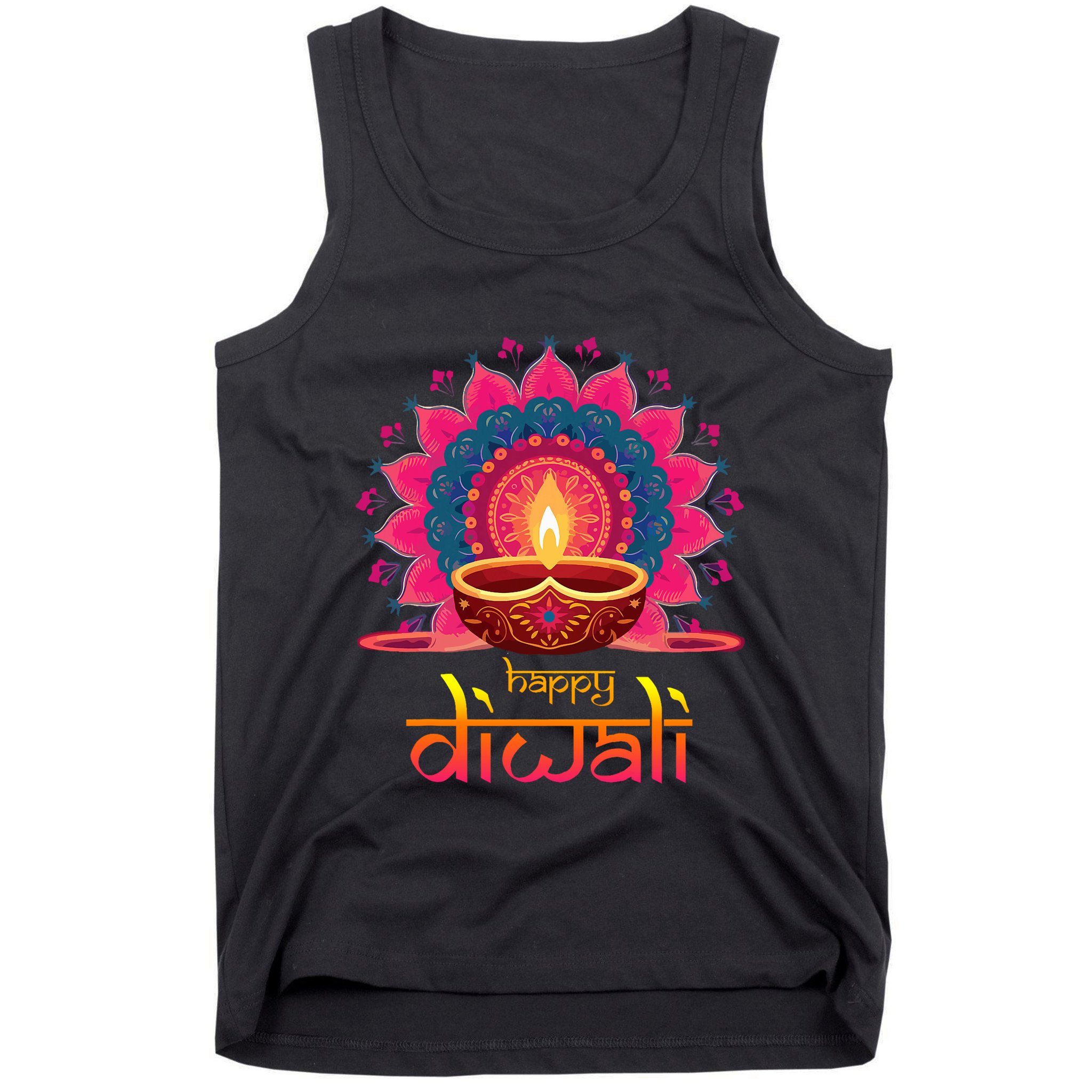 Happy Diwali Deepavali Hindu Indian Festival Of Lights Tank Top