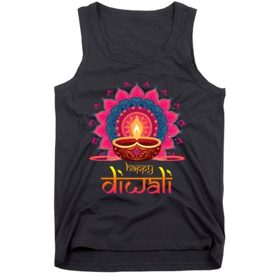 Happy Diwali Deepavali Hindu Indian Festival Of Lights Tank Top