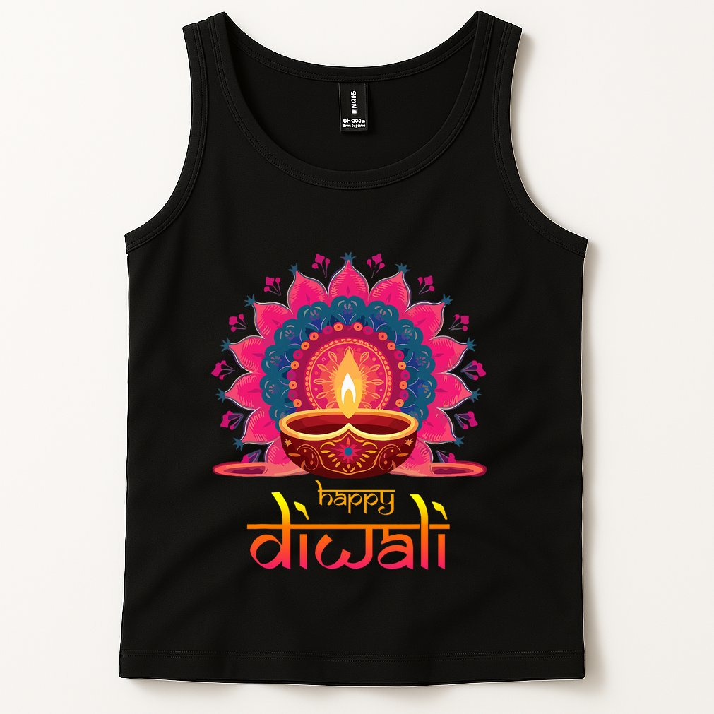 Happy Diwali Deepavali Hindu Indian Festival Of Lights Tank Top
