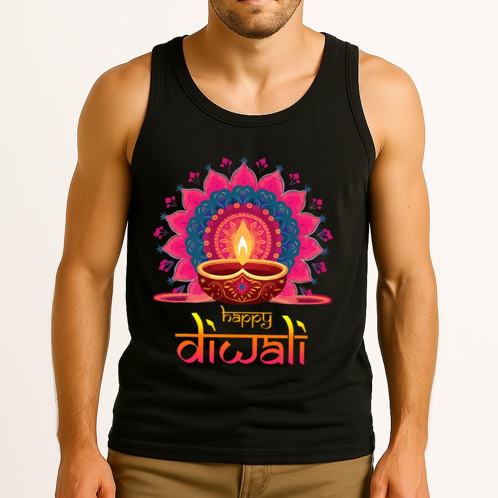 Happy Diwali Deepavali Hindu Indian Festival Of Lights Tank Top