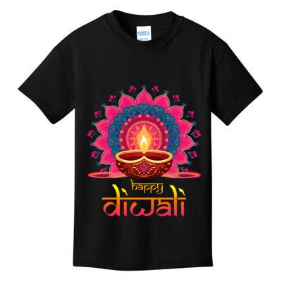 Happy Diwali Deepavali Hindu Indian Festival Of Lights Kids T-Shirt