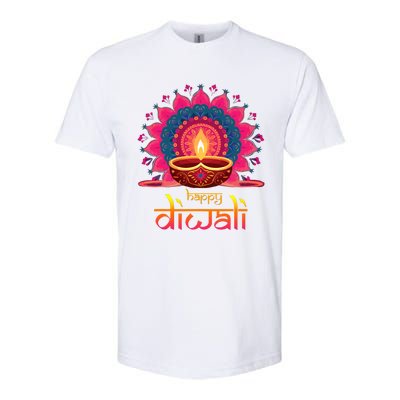 Happy Diwali Deepavali Hindu Indian Festival Of Lights Softstyle CVC T-Shirt