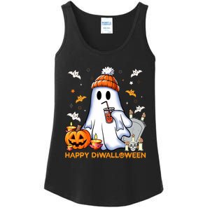 Happy Diwalloween Diwali Halloween Indian Hindu Festival Ladies Essential Tank