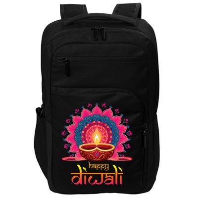 Happy Diwali Deepavali Hindu Indian Festival Of Lights Impact Tech Backpack