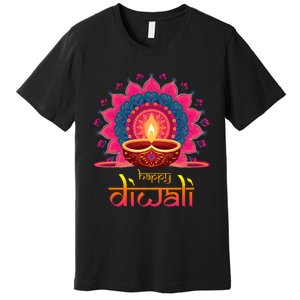 Happy Diwali Deepavali Hindu Indian Festival Of Lights Premium T-Shirt