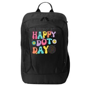 Happy Dot Day Teacher September 15th 2024 City Backpack