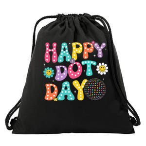 Happy Dot Day Teacher September 15th 2024 Drawstring Bag