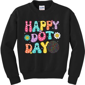 Happy Dot Day Teacher September 15th 2024 Kids Sweatshirt