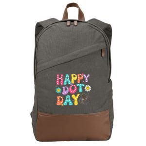 Happy Dot Day Teacher September 15th 2024 Cotton Canvas Backpack