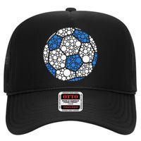 Happy Dot Day 2024 Polka Dot Soccer Ball Lover High Crown Mesh Back Trucker Hat