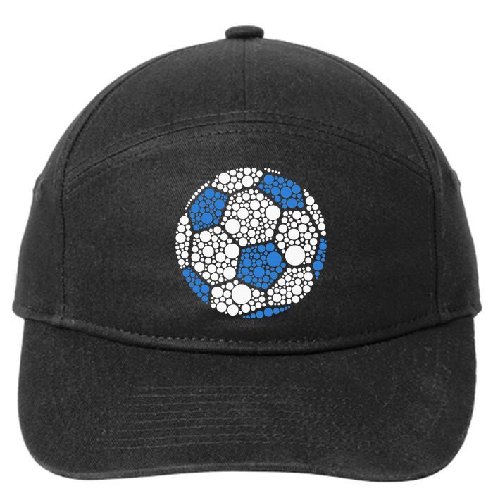 Happy Dot Day 2024 Polka Dot Soccer Ball Lover 7-Panel Snapback Hat