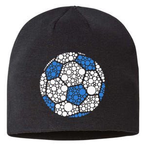 Happy Dot Day 2024 Polka Dot Soccer Ball Lover Sustainable Beanie