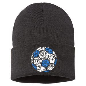 Happy Dot Day 2024 Polka Dot Soccer Ball Lover Sustainable Knit Beanie