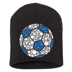 Happy Dot Day 2024 Polka Dot Soccer Ball Lover Short Acrylic Beanie