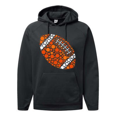 Happy Dot Day 2024 Polka Dot Football Ball Lover Performance Fleece Hoodie