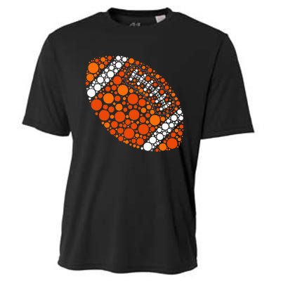 Happy Dot Day 2024 Polka Dot Football Ball Lover Cooling Performance Crew T-Shirt