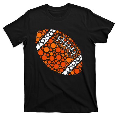 Happy Dot Day 2024 Polka Dot Football Ball Lover T-Shirt