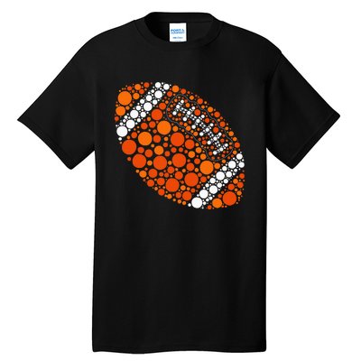 Happy Dot Day 2024 Polka Dot Football Ball Lover Tall T-Shirt