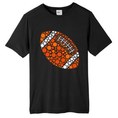 Happy Dot Day 2024 Polka Dot Football Ball Lover Tall Fusion ChromaSoft Performance T-Shirt