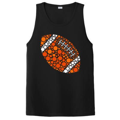 Happy Dot Day 2024 Polka Dot Football Ball Lover PosiCharge Competitor Tank