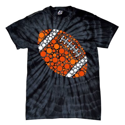 Happy Dot Day 2024 Polka Dot Football Ball Lover Tie-Dye T-Shirt