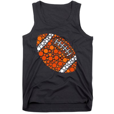 Happy Dot Day 2024 Polka Dot Football Ball Lover Tank Top