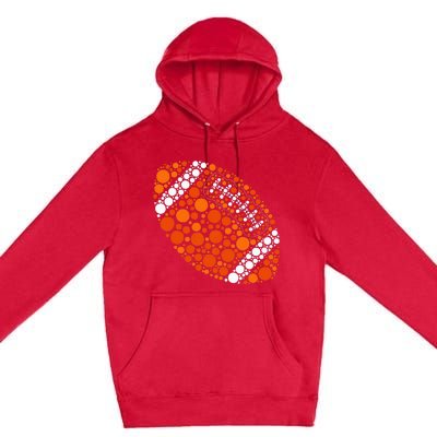 Happy Dot Day 2024 Polka Dot Football Ball Lover Premium Pullover Hoodie