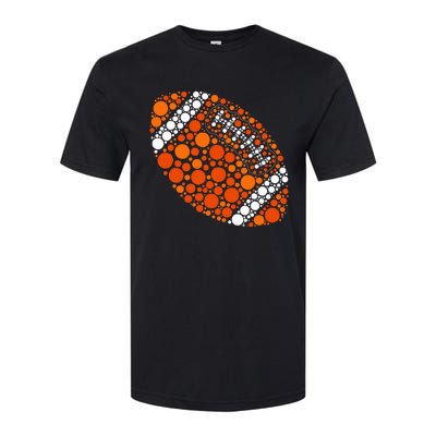 Happy Dot Day 2024 Polka Dot Football Ball Lover Softstyle CVC T-Shirt