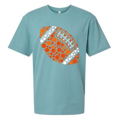 Happy Dot Day 2024 Polka Dot Football Ball Lover Sueded Cloud Jersey T-Shirt