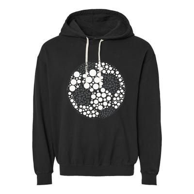 Happy Dot Day 2024 Polka Dot Soccer Ball Lover Garment-Dyed Fleece Hoodie