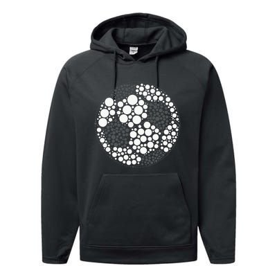 Happy Dot Day 2024 Polka Dot Soccer Ball Lover Performance Fleece Hoodie