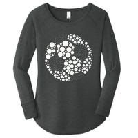 Happy Dot Day 2024 Polka Dot Soccer Ball Lover Women's Perfect Tri Tunic Long Sleeve Shirt